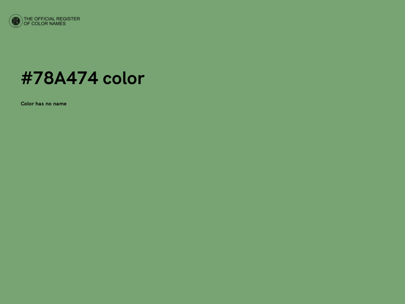 #78A474 color image