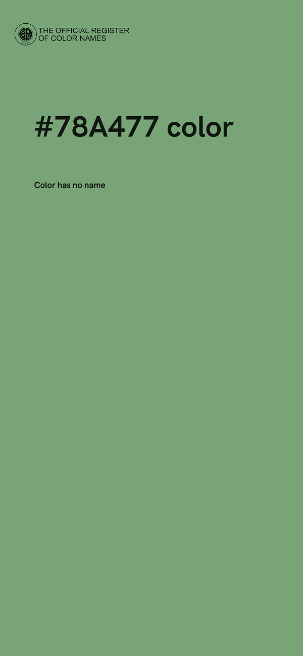 #78A477 color image