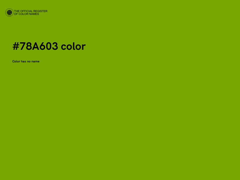 #78A603 color image