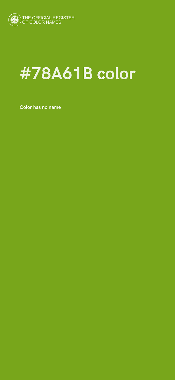 #78A61B color image