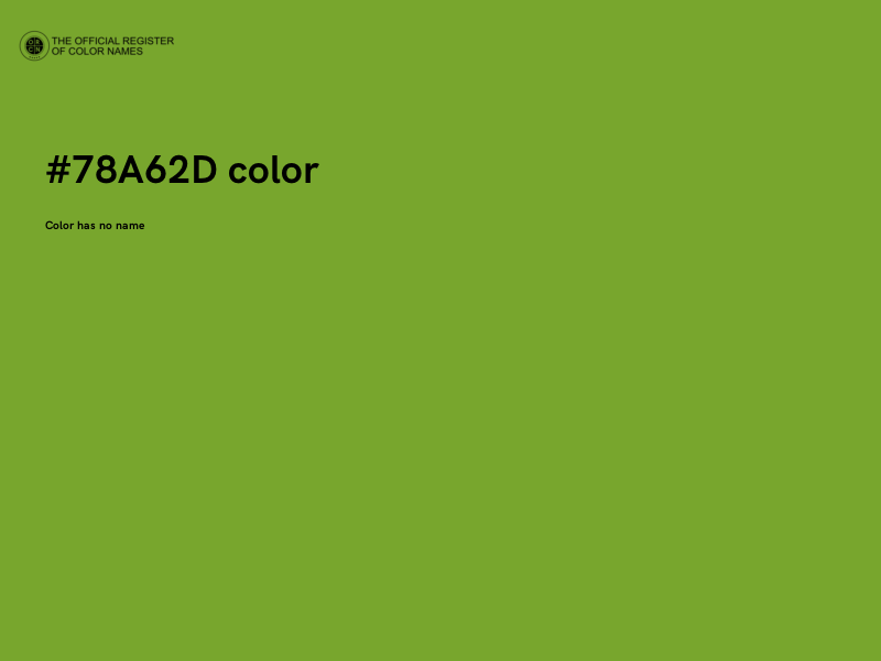 #78A62D color image