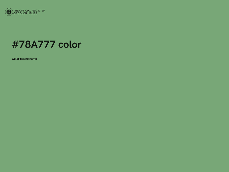 #78A777 color image