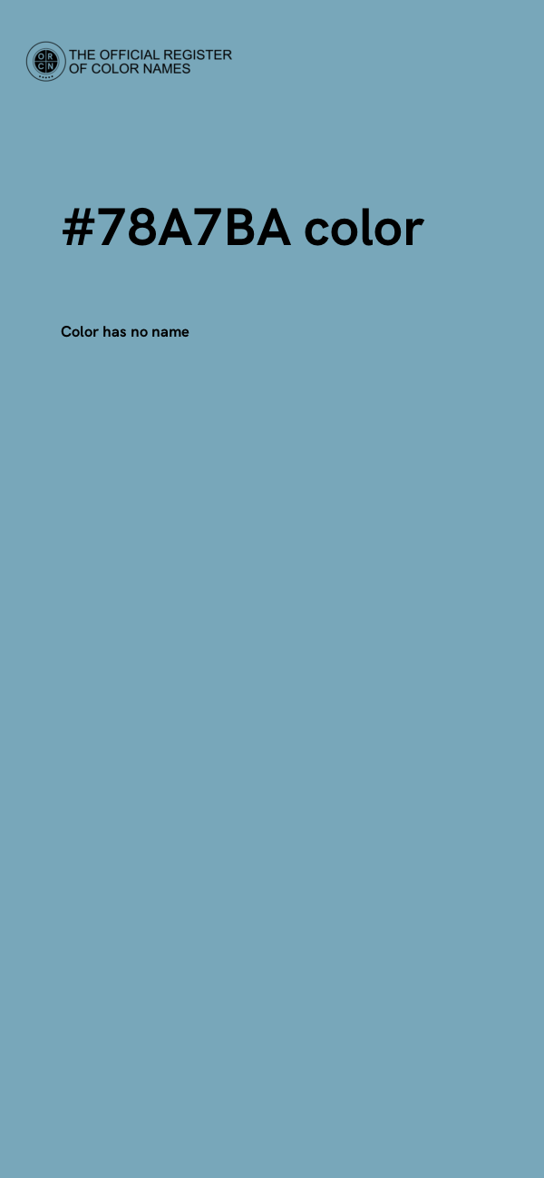 #78A7BA color image
