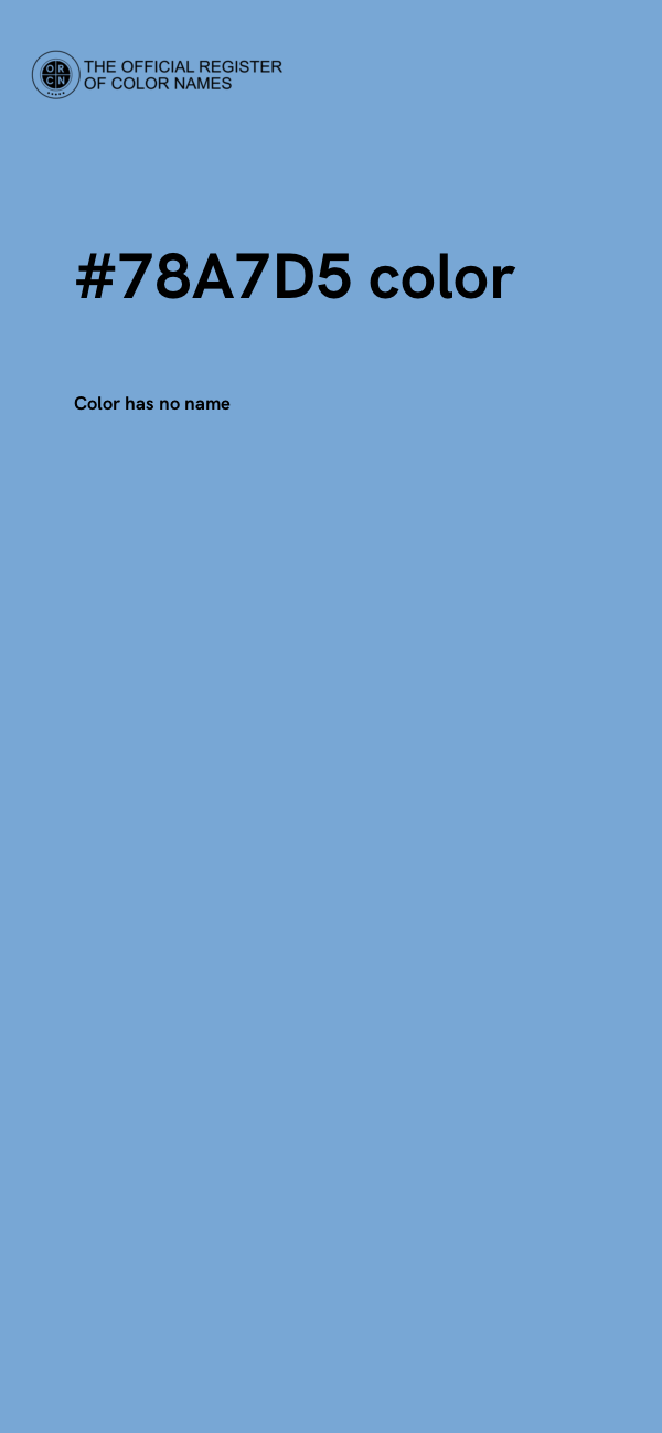 #78A7D5 color image