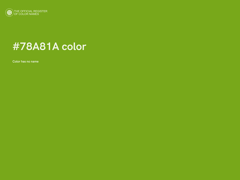 #78A81A color image