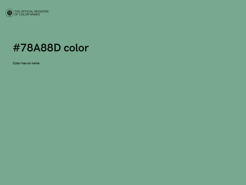 #78A88D color image