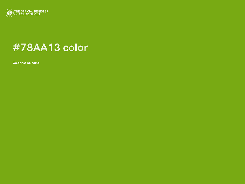 #78AA13 color image