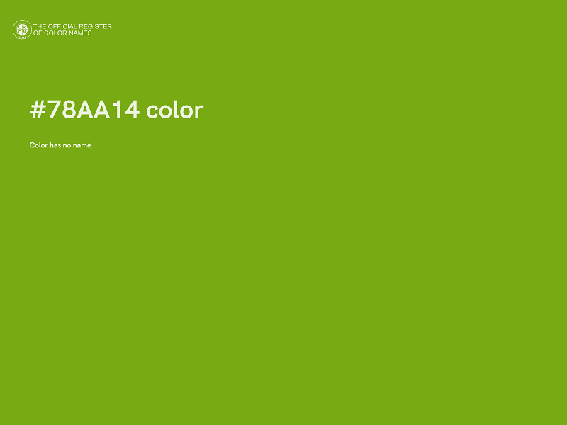 #78AA14 color image