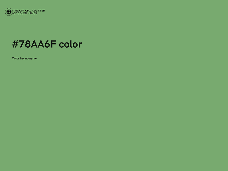 #78AA6F color image