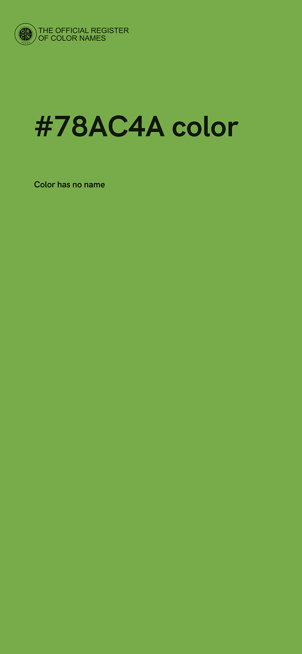 #78AC4A color image