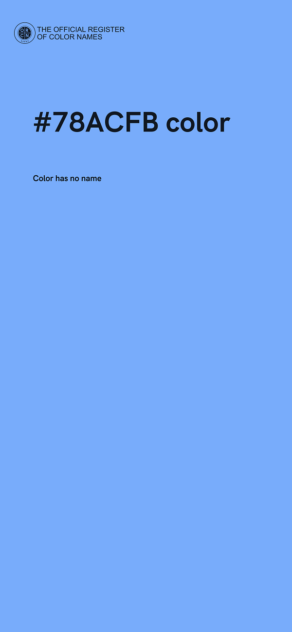 #78ACFB color image