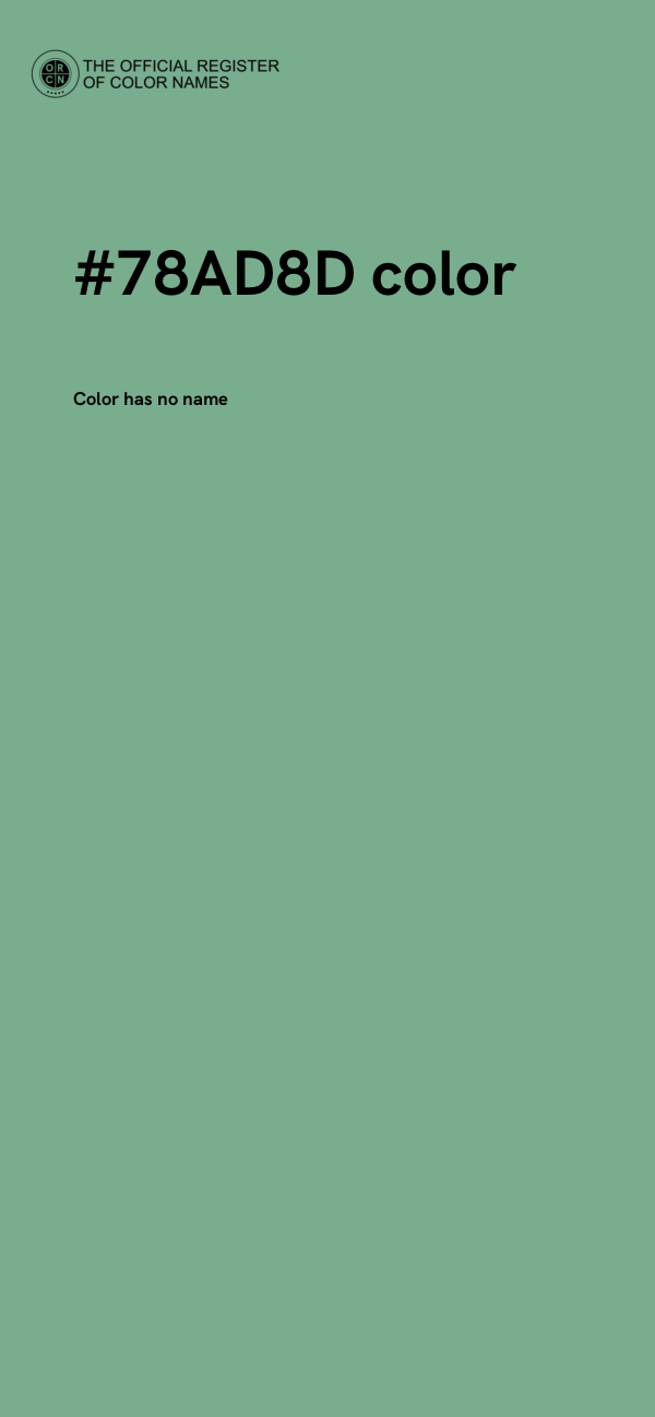 #78AD8D color image