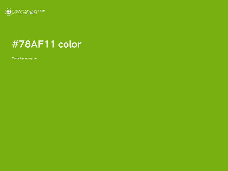 #78AF11 color image