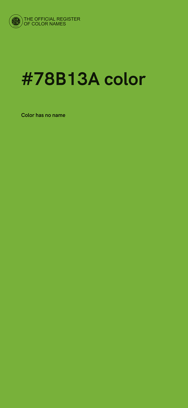 #78B13A color image