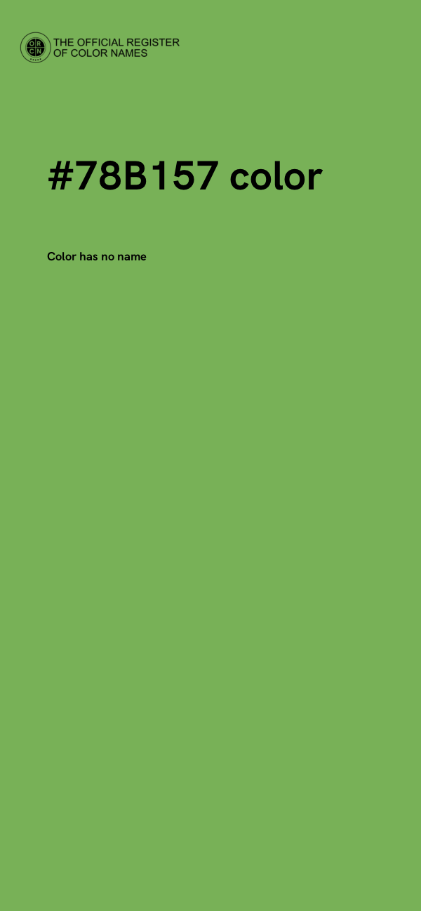 #78B157 color image