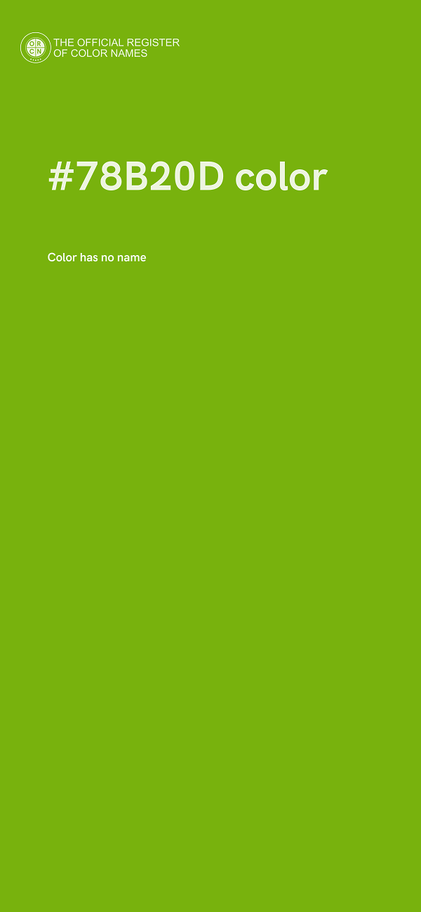 #78B20D color image