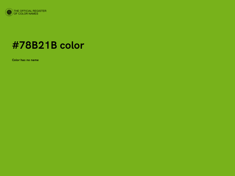 #78B21B color image