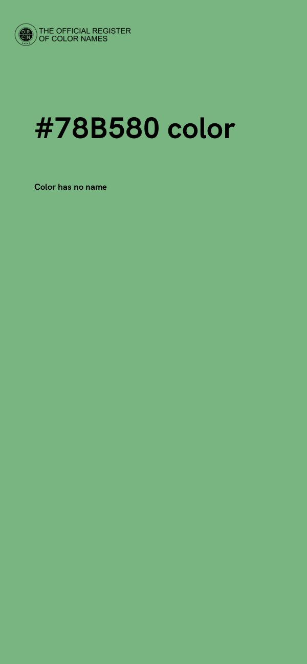 #78B580 color image