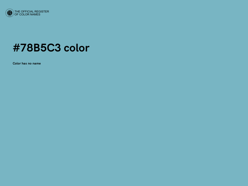#78B5C3 color image