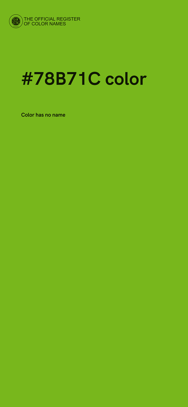 #78B71C color image