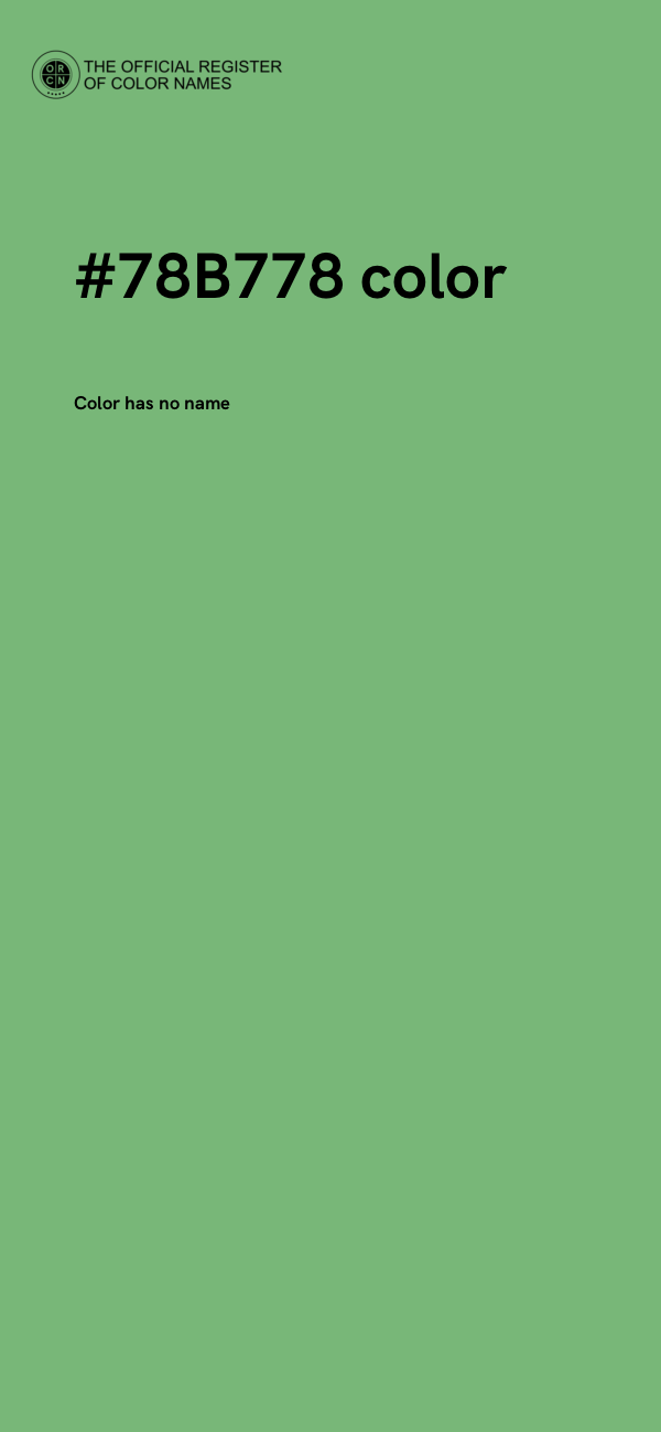 #78B778 color image