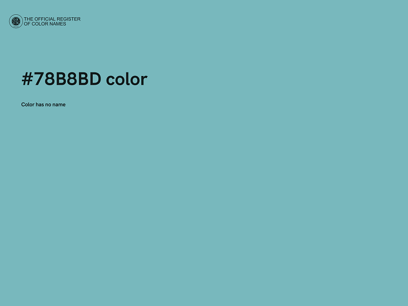#78B8BD color image
