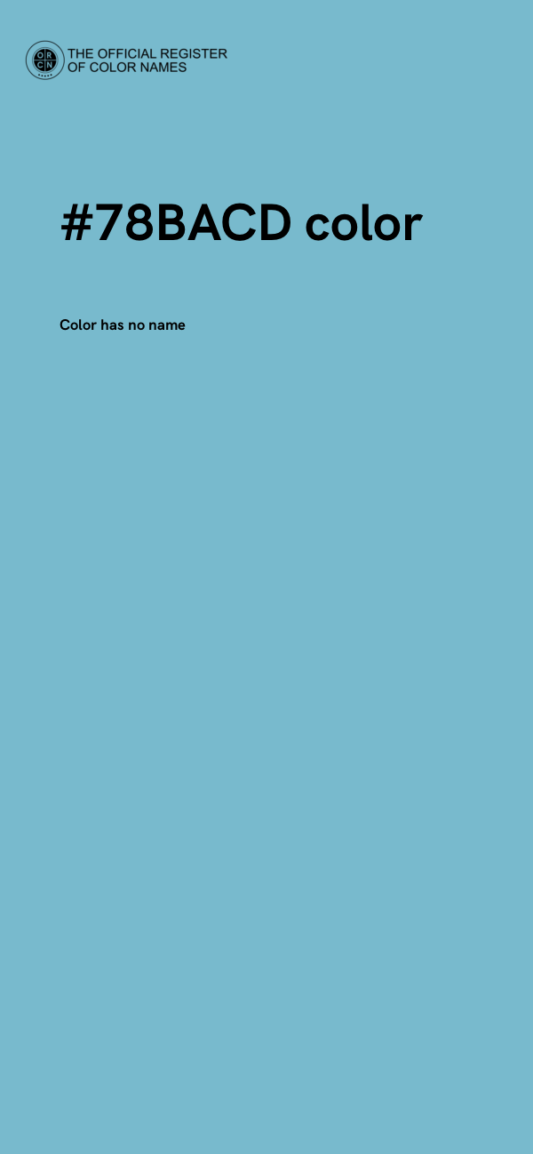 #78BACD color image