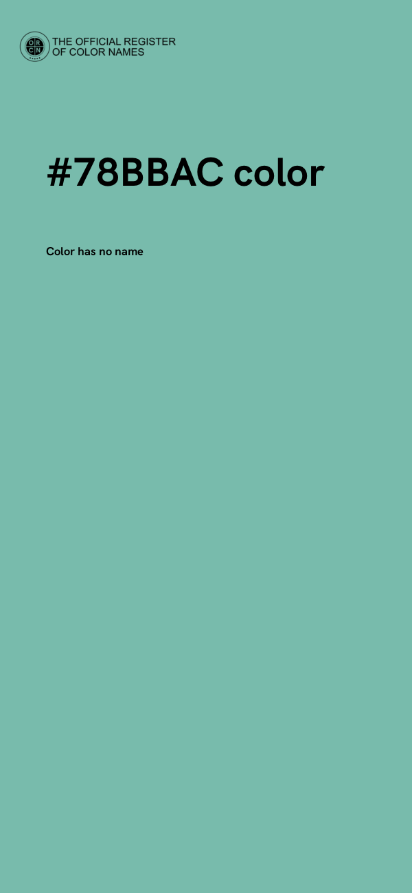 #78BBAC color image