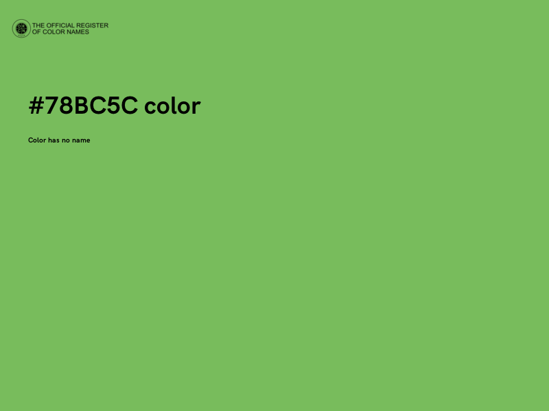 #78BC5C color image