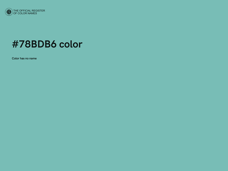 #78BDB6 color image