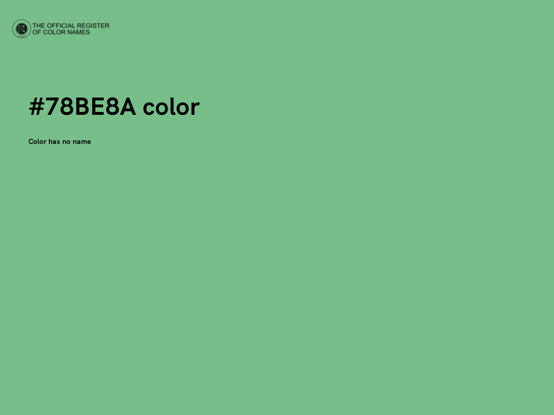 #78BE8A color image
