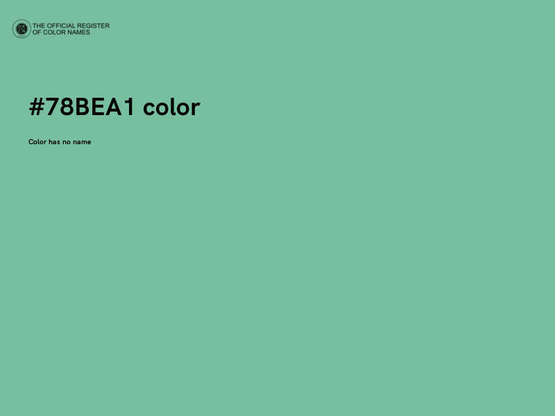 #78BEA1 color image
