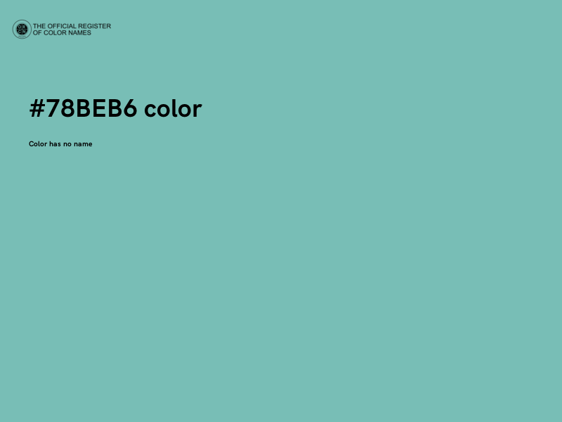 #78BEB6 color image