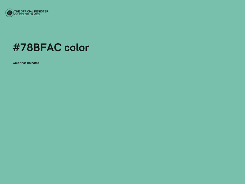 #78BFAC color image
