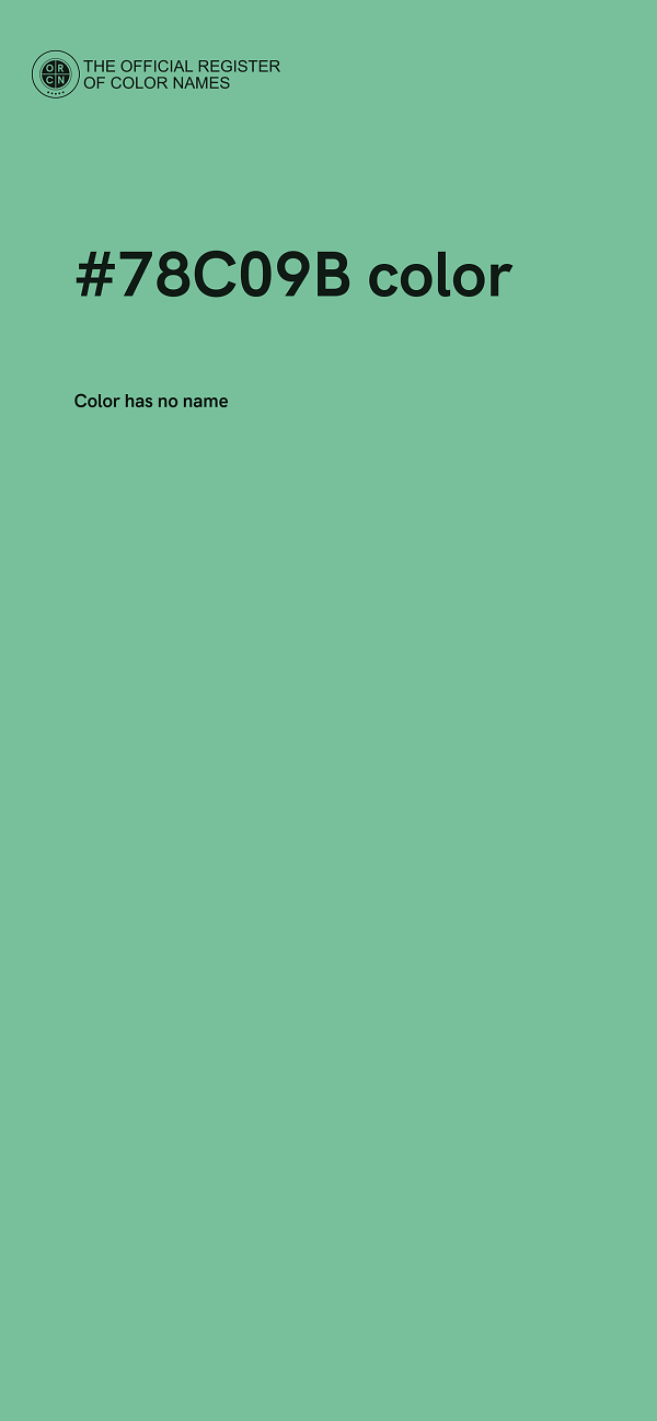 #78C09B color image