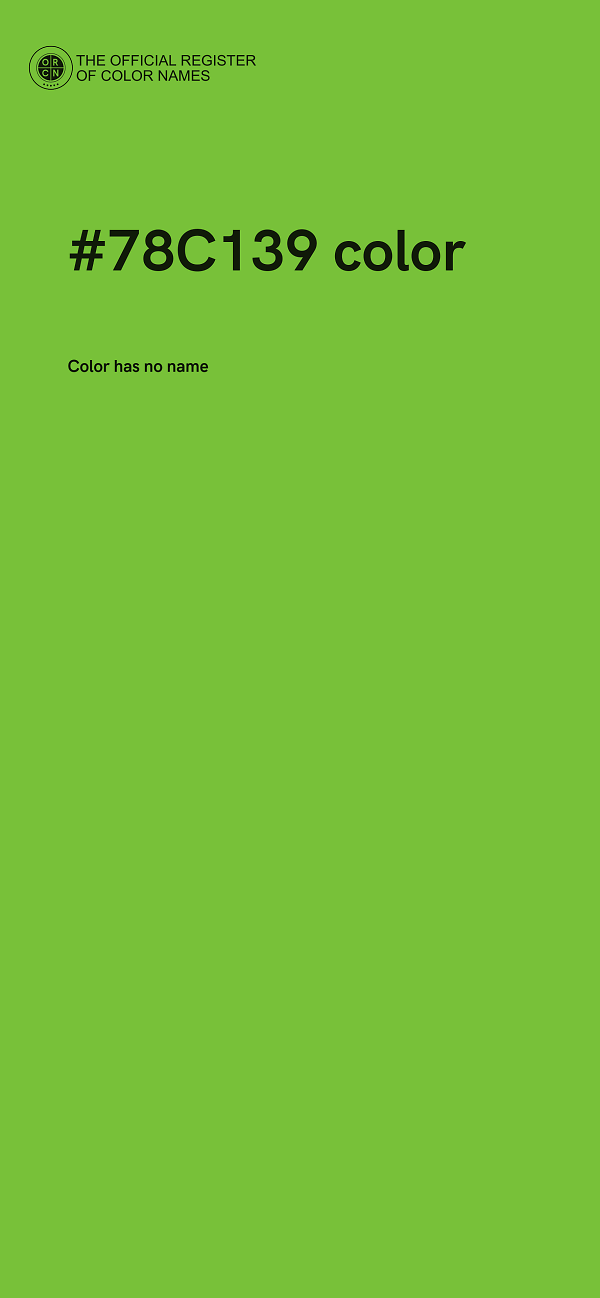 #78C139 color image