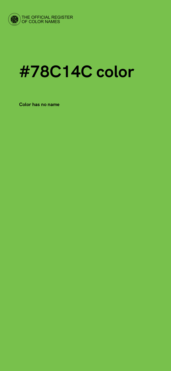 #78C14C color image