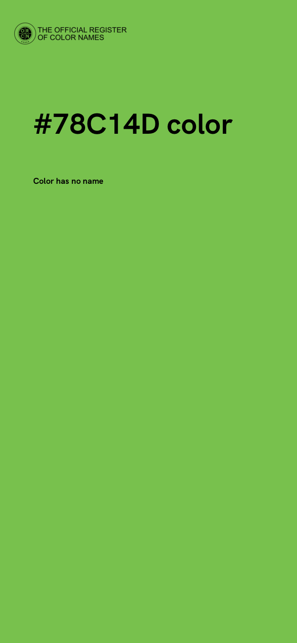 #78C14D color image