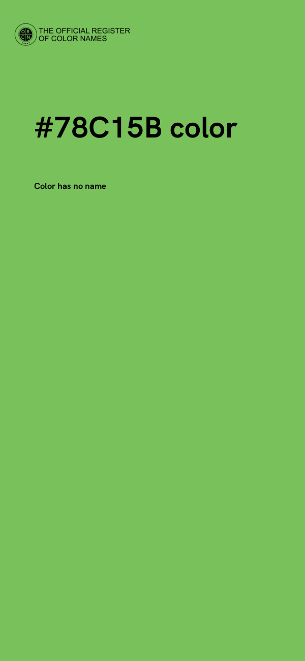 #78C15B color image