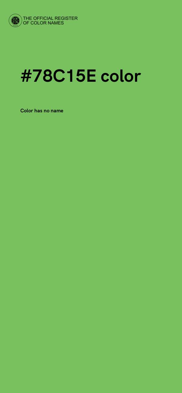 #78C15E color image