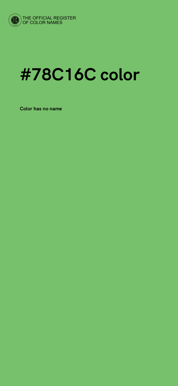 #78C16C color image