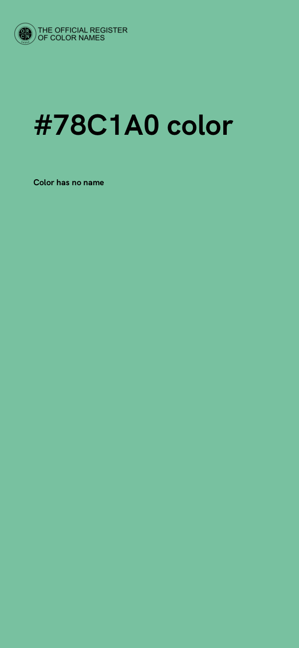 #78C1A0 color image