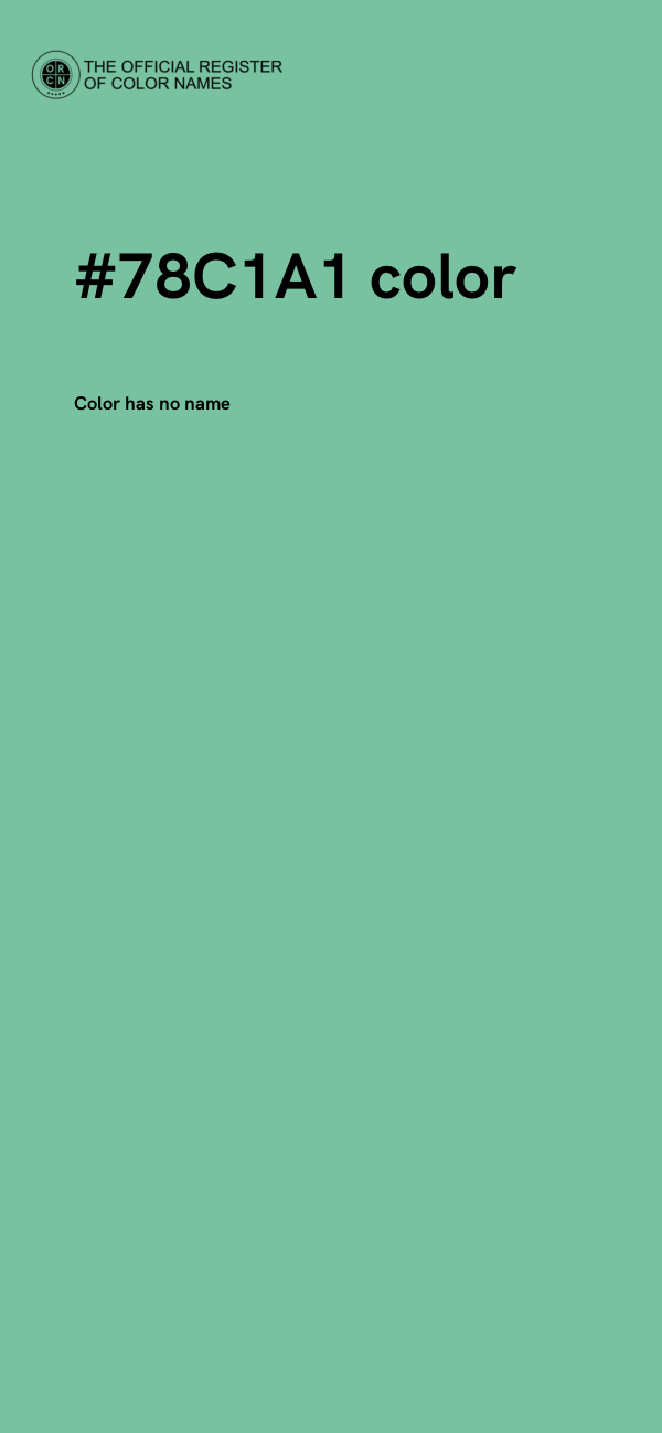 #78C1A1 color image