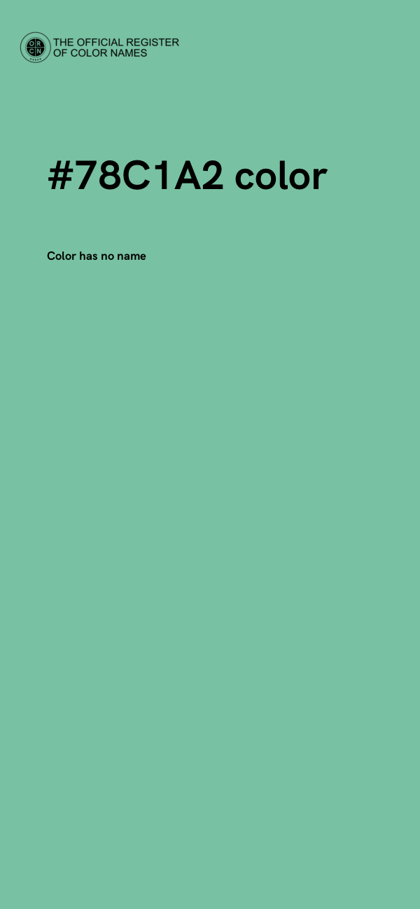 #78C1A2 color image