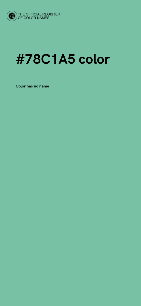 #78C1A5 color image