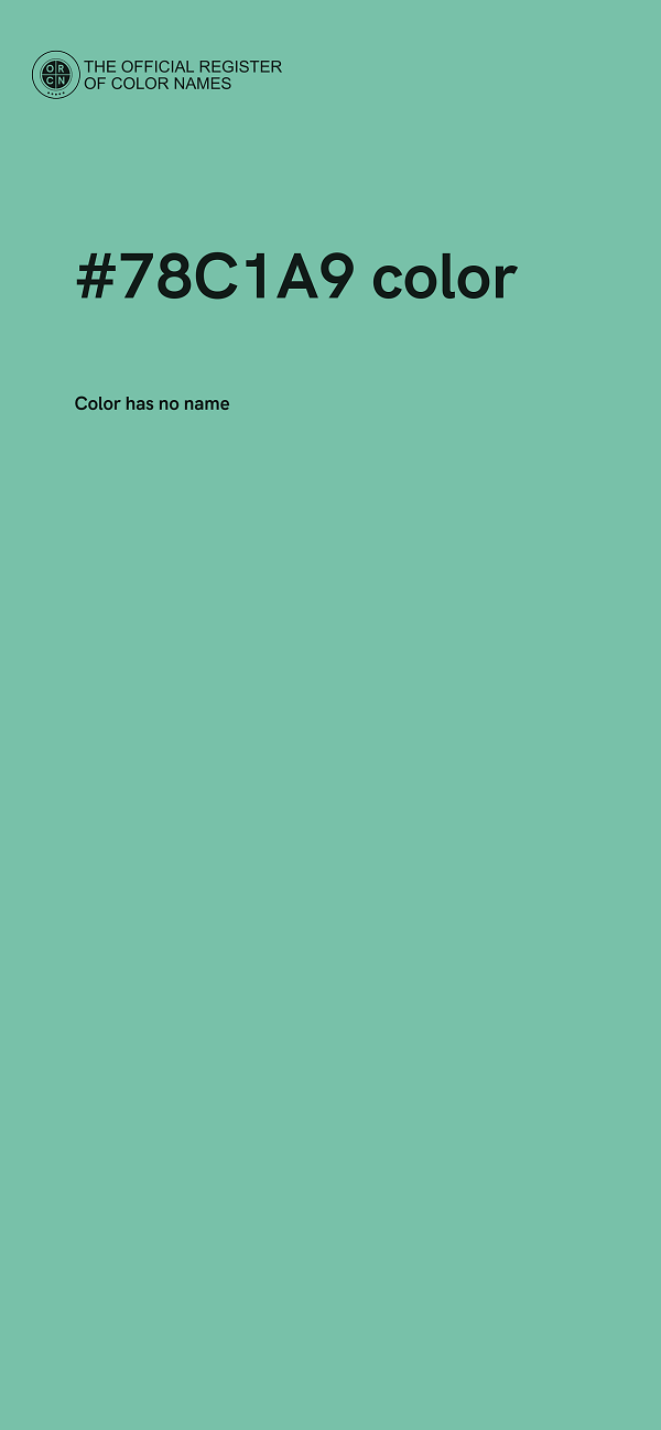 #78C1A9 color image