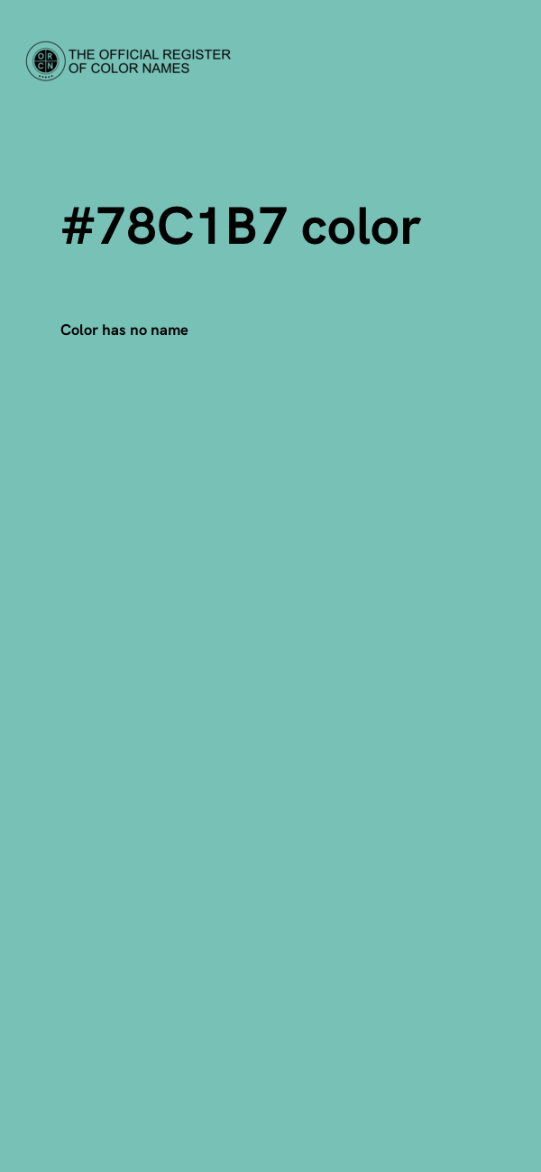 #78C1B7 color image