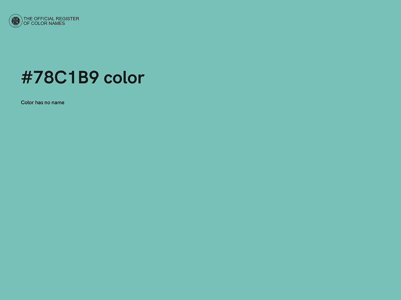 #78C1B9 color image