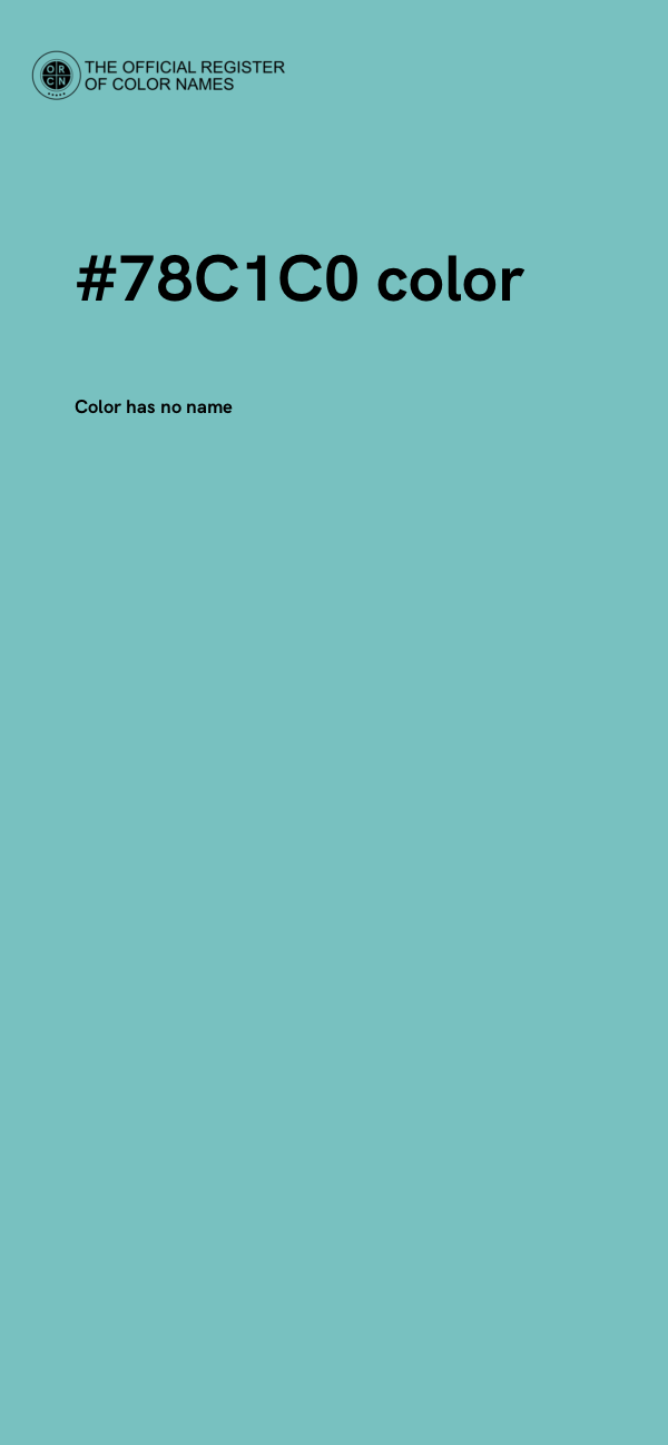 #78C1C0 color image