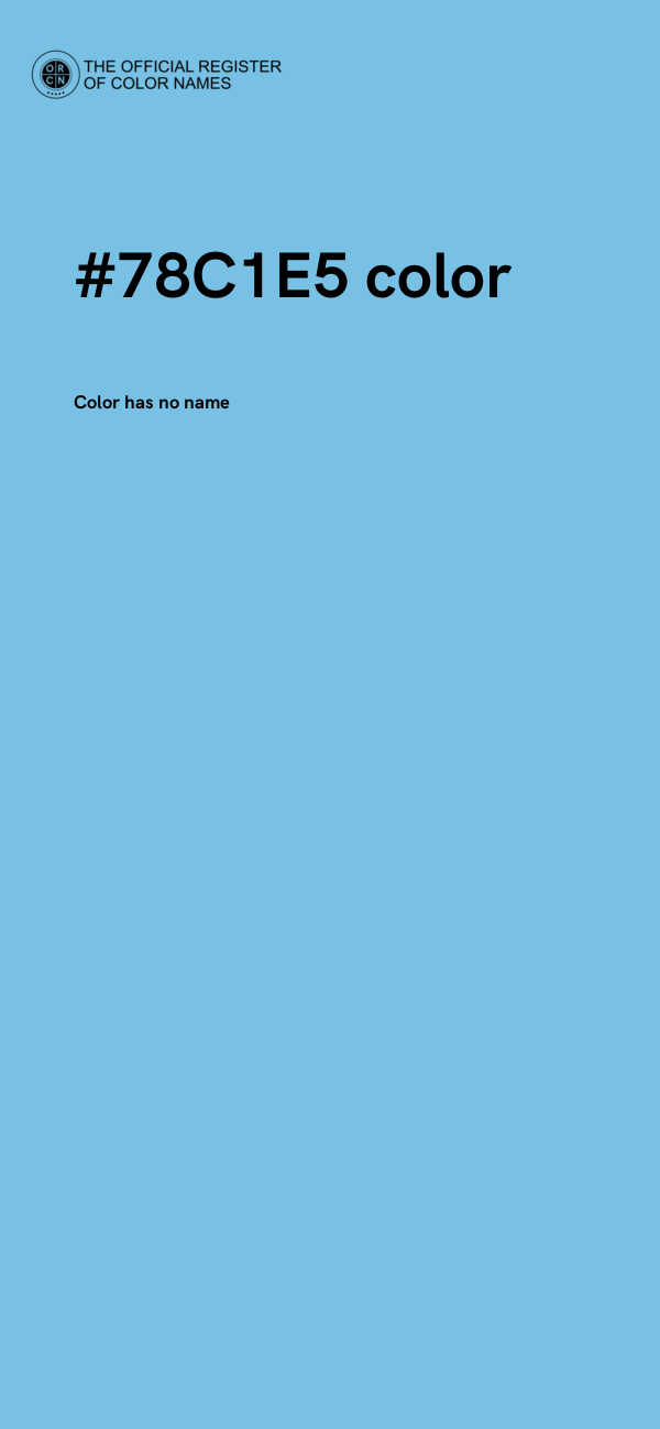 #78C1E5 color image